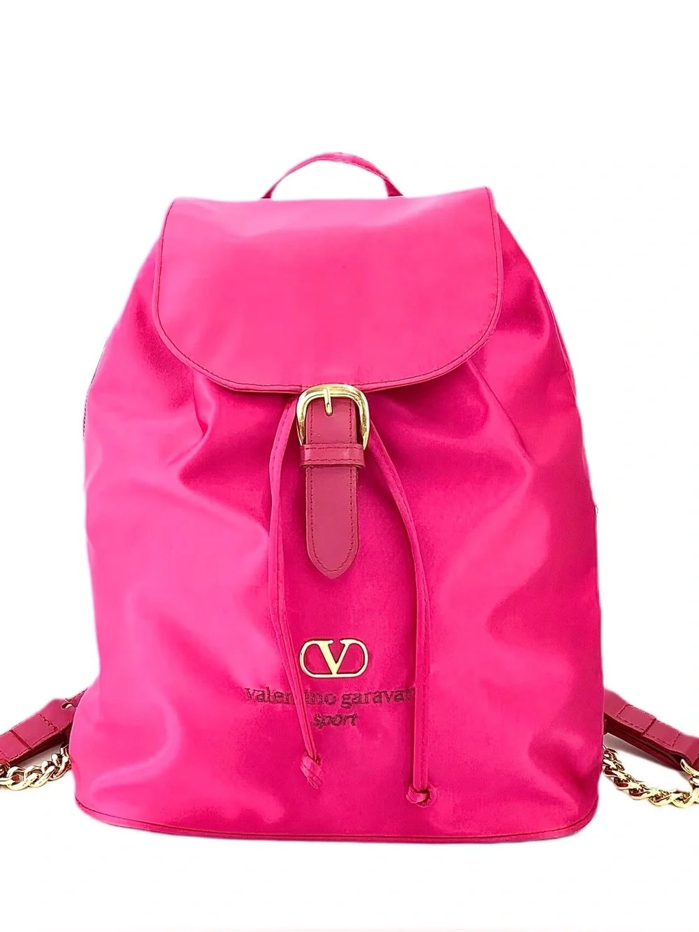 VALENTINO GARVANI SPORT PINK NYLON BACKPACK